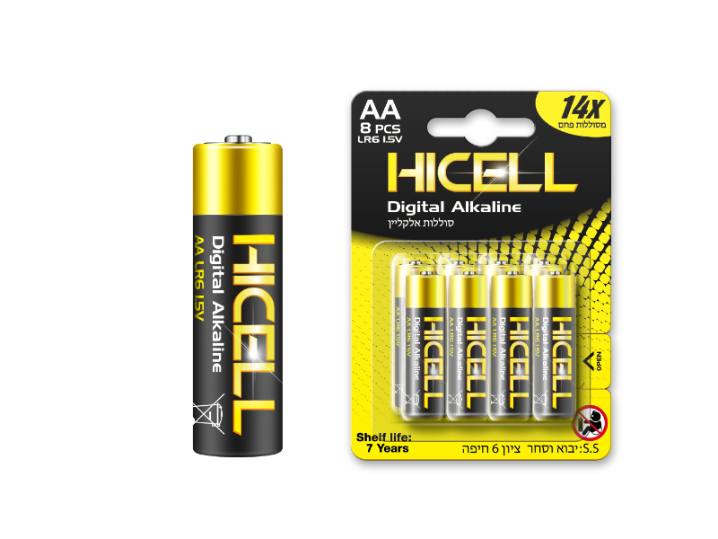 Alkaine Battery LR06 -8pcs from MMCIS CHINA