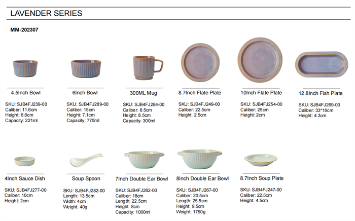 Ceramic dinner plate set from MMCIS China