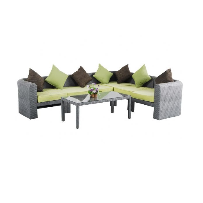 Rattan round sofa set