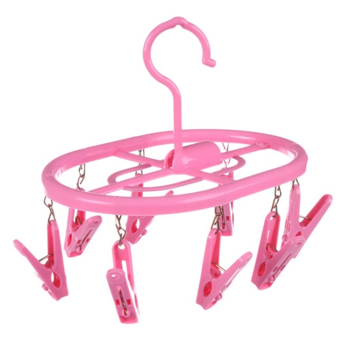 Sock hanger wtih 8 pegs plastic from MMCIS