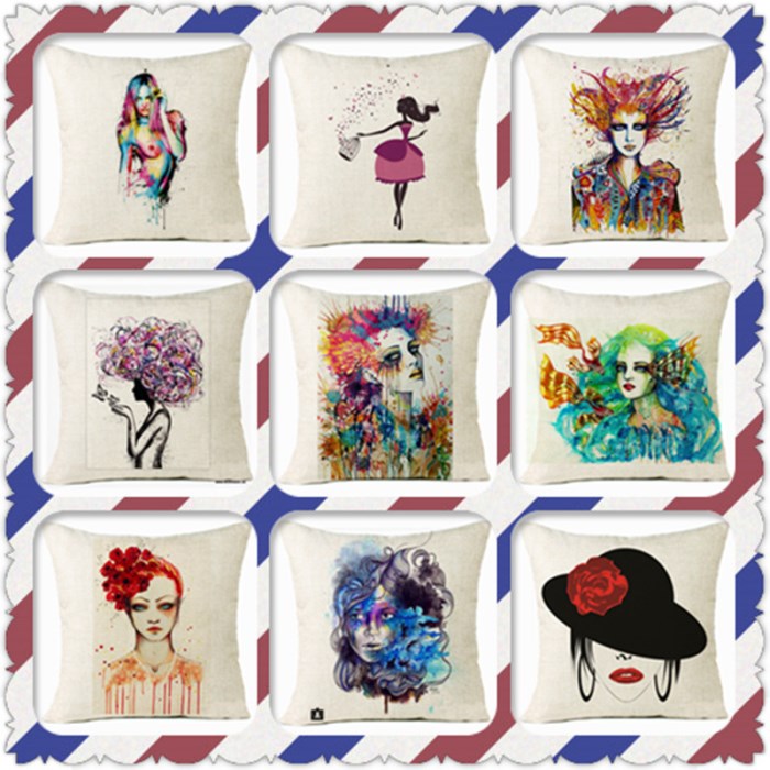 cushion with painting Square from mmcis china