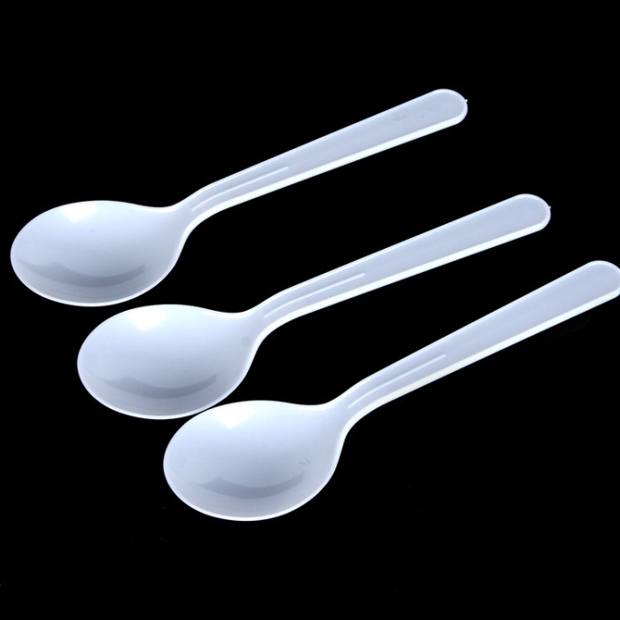 Disposable White soup spoon from MMCIS