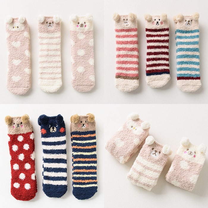 Coral fleece kids sock from mmcis china