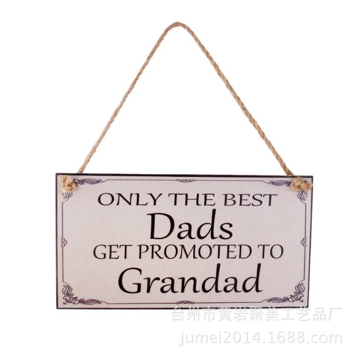 Wood hanging plaque
