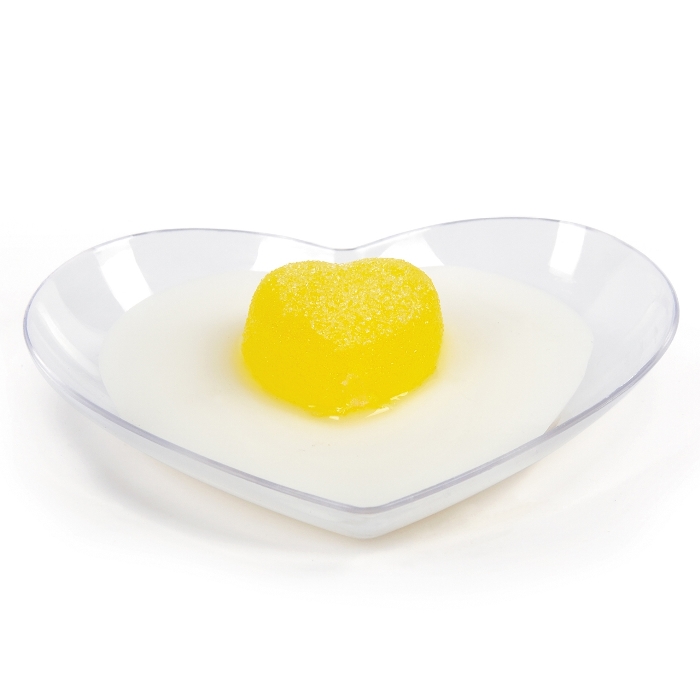 PS heart shape dessert tray from mmcis china