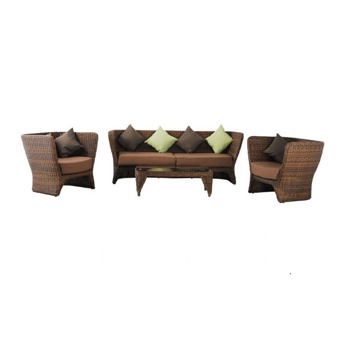 Rattan round sofa set