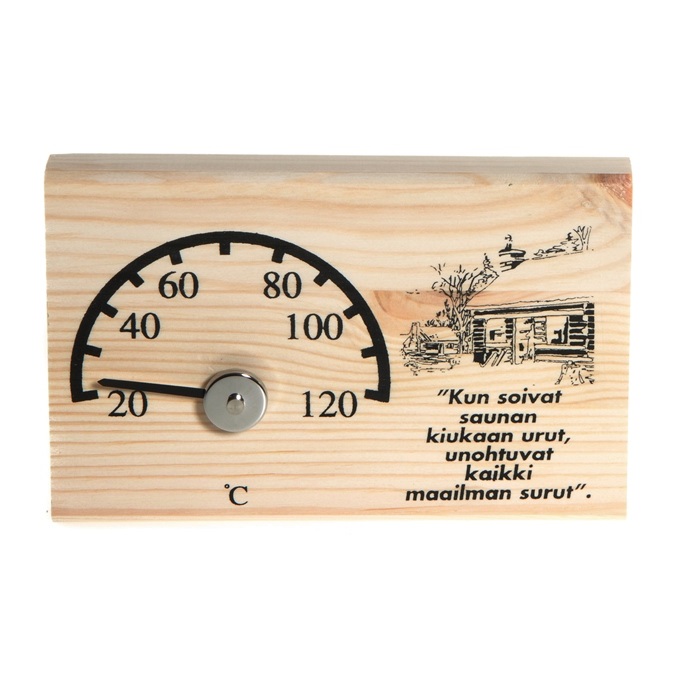 Wooden sauna thermometer from MMCIS GROUP