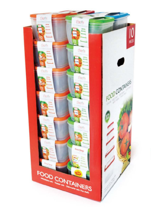 Food storage container 10 pcs -floor display/28 set from mmcis china